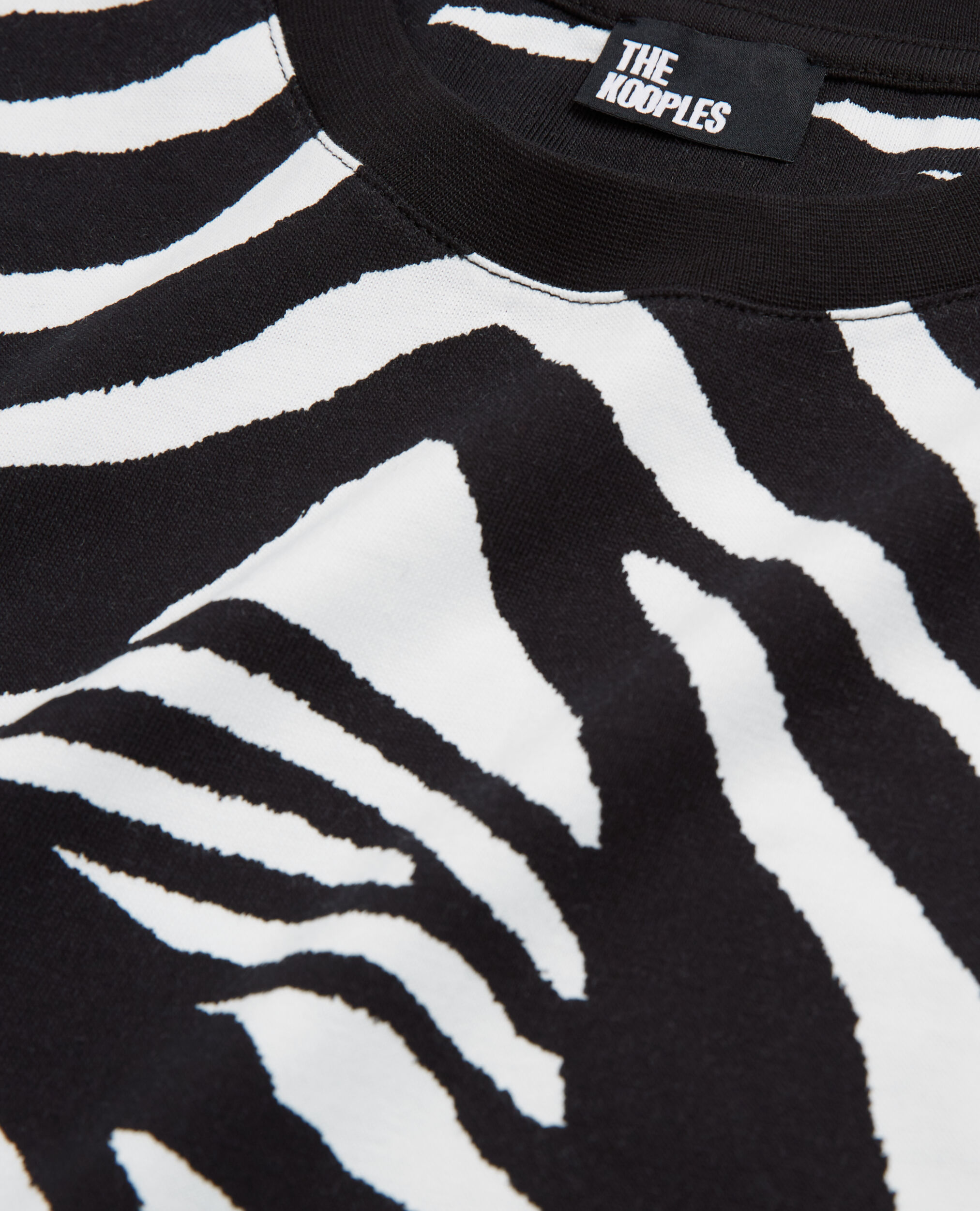 Women's printed t-shirt, BLACK / WHITE, hi-res image number null