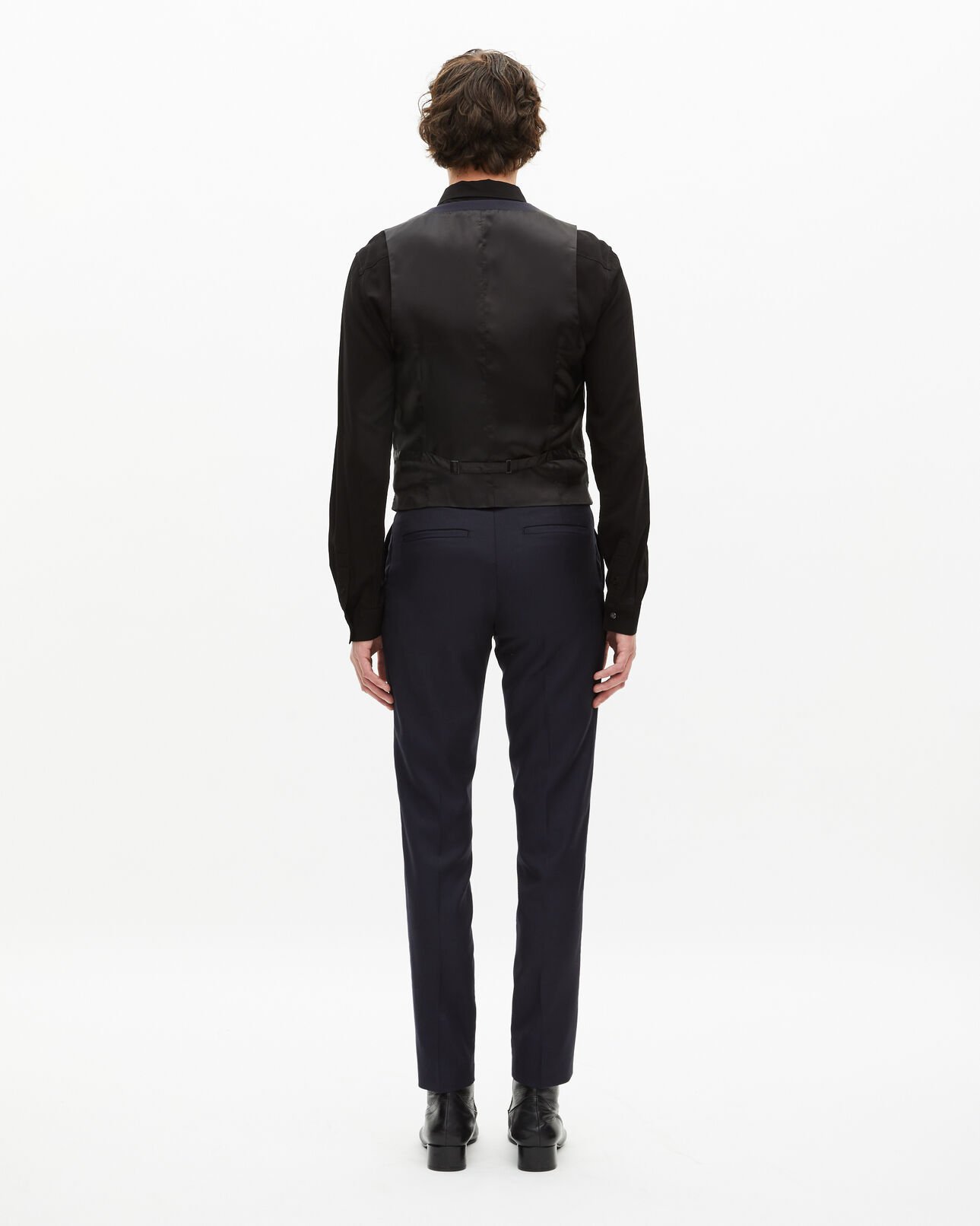 The Kooples HOMBRE DARK NAVY chaleco de traje de lana azul marino