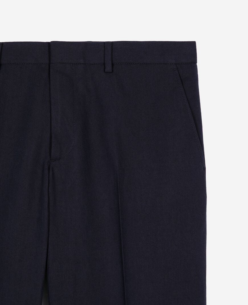 The Kooples HOMME NAVY pantalon de costume droit bleu marine