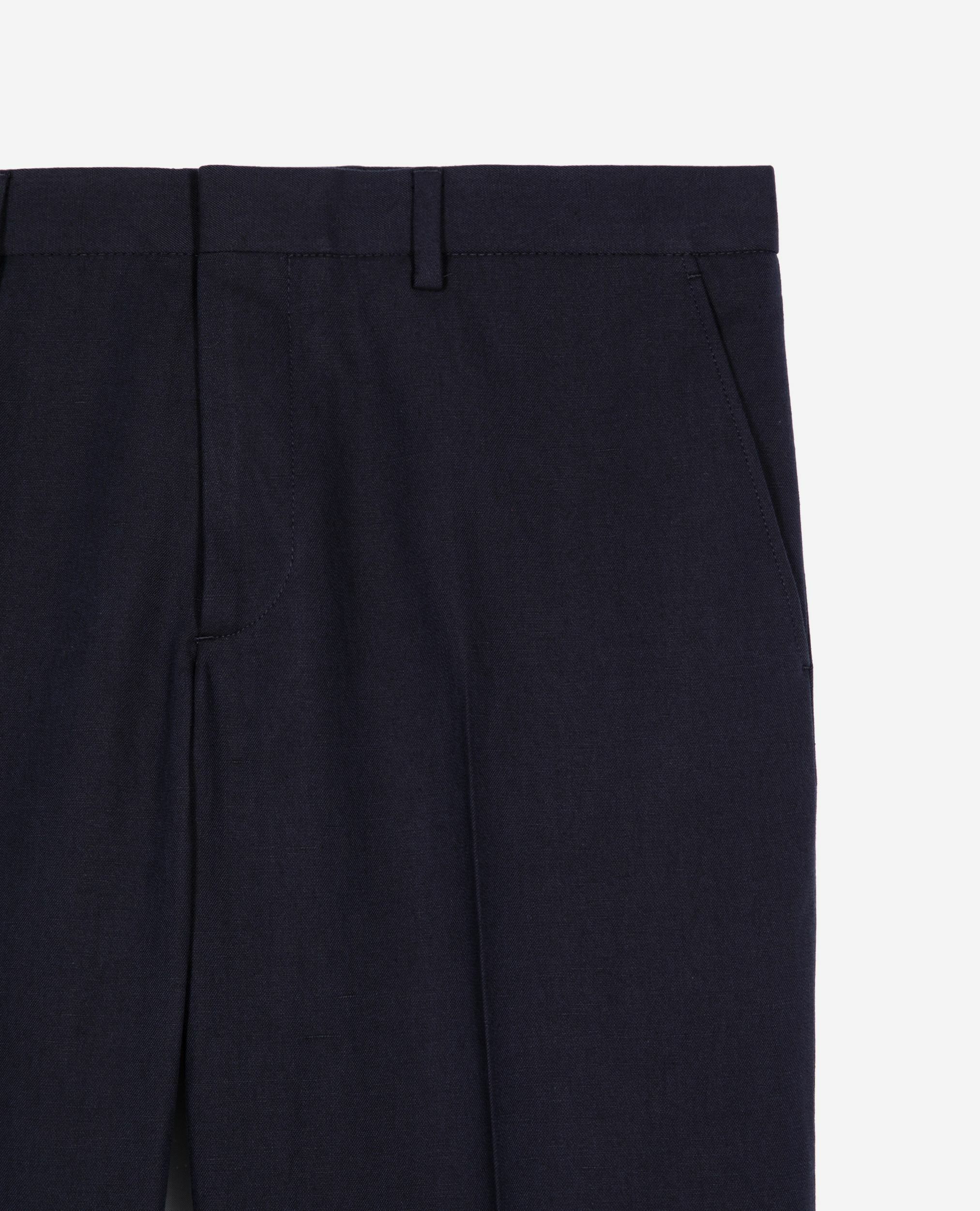 Pantalon de costume droit bleu marine, NAVY, hi-res image number null