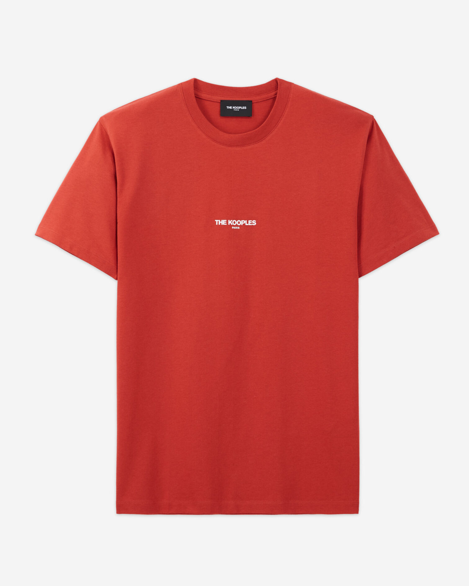 T-shirt rouge à petit logo The Kooples, RED, hi-res image number null