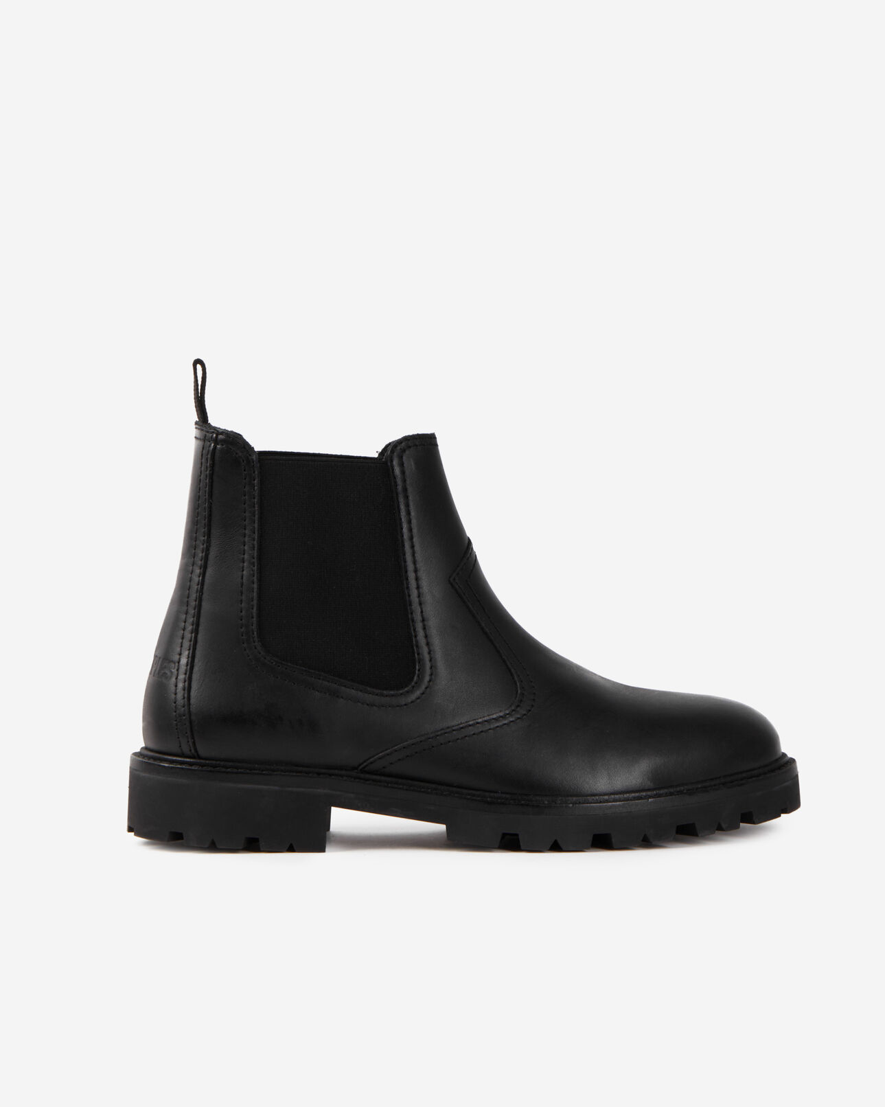 The Kooples HOMME BLACK bottines chelsea en cuir noir