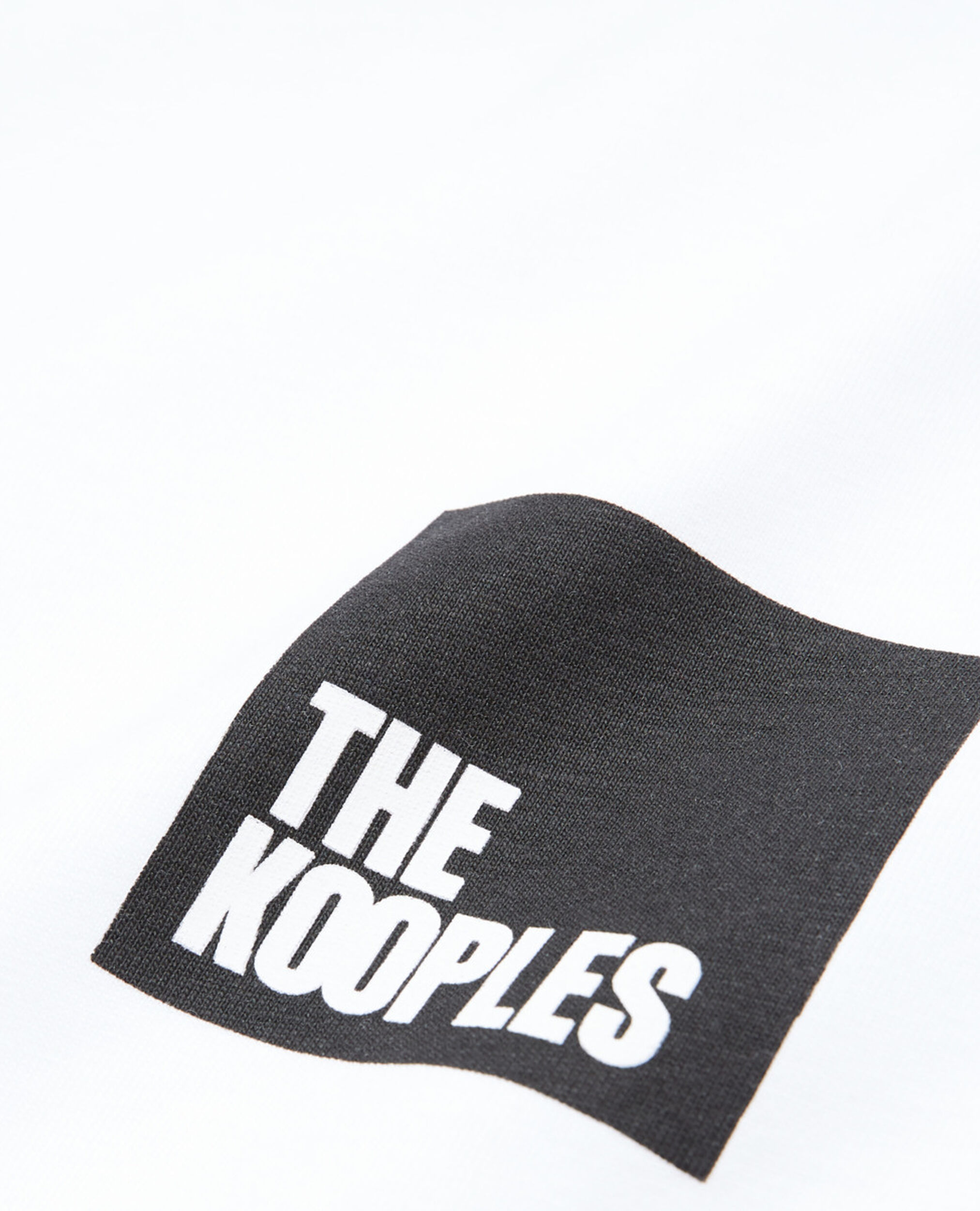 Weißes T-Shirt mit Logo The Kooples, SNOW WHITE, hi-res image number null