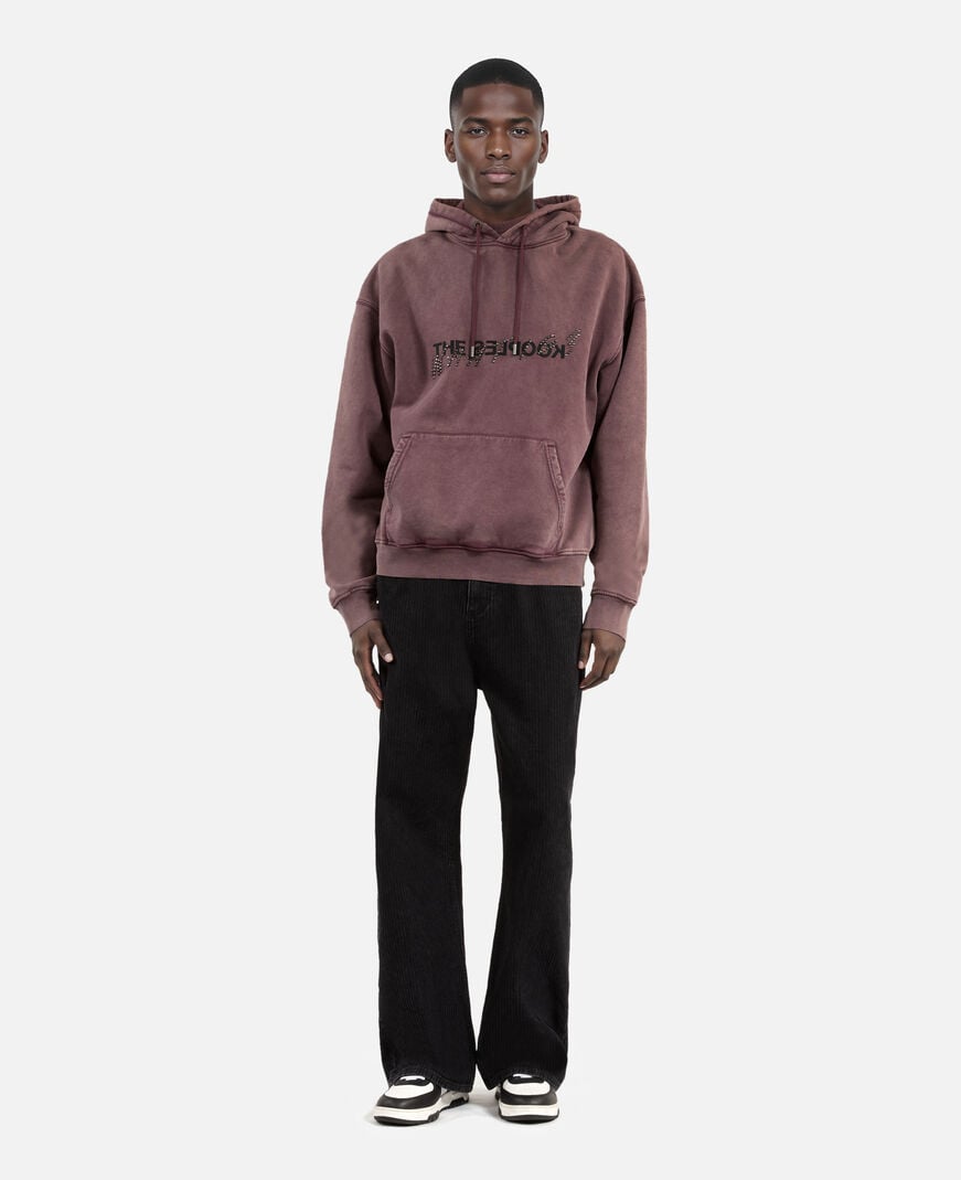 The Kooples HOMME FIGUE sweatshirt à capuche what is bordeaux