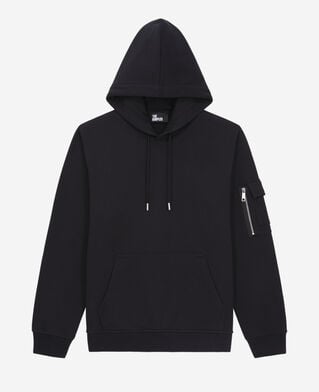 The Kooples H BLACK men's black hoodie with logo