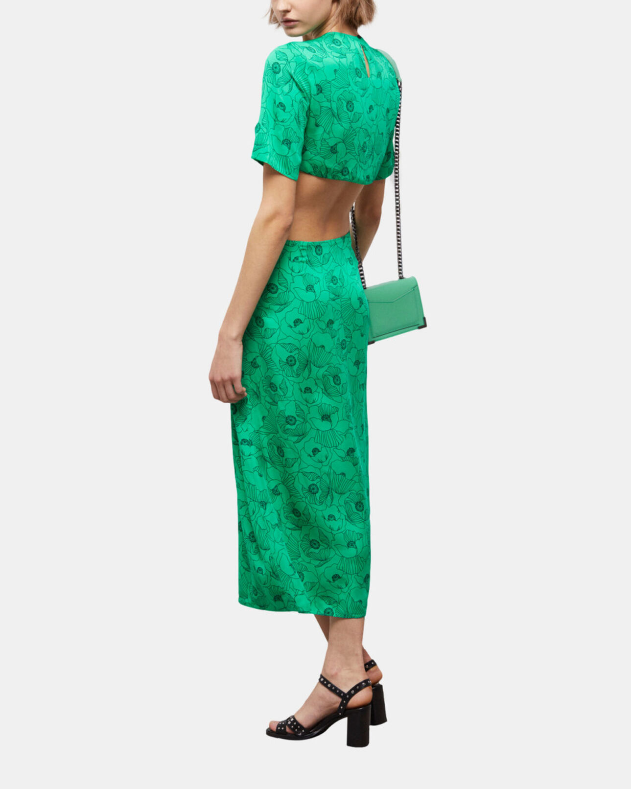The Kooples WOMEN MINT emily nano green leather bag