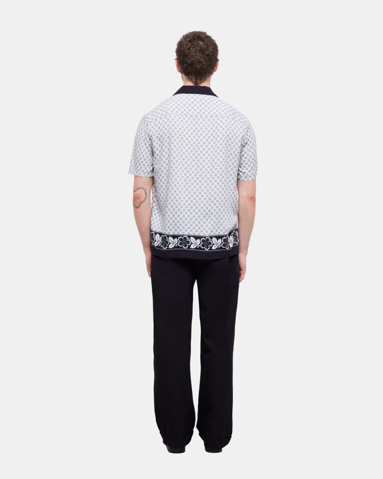 The Kooples MEN ECRU printed shirt