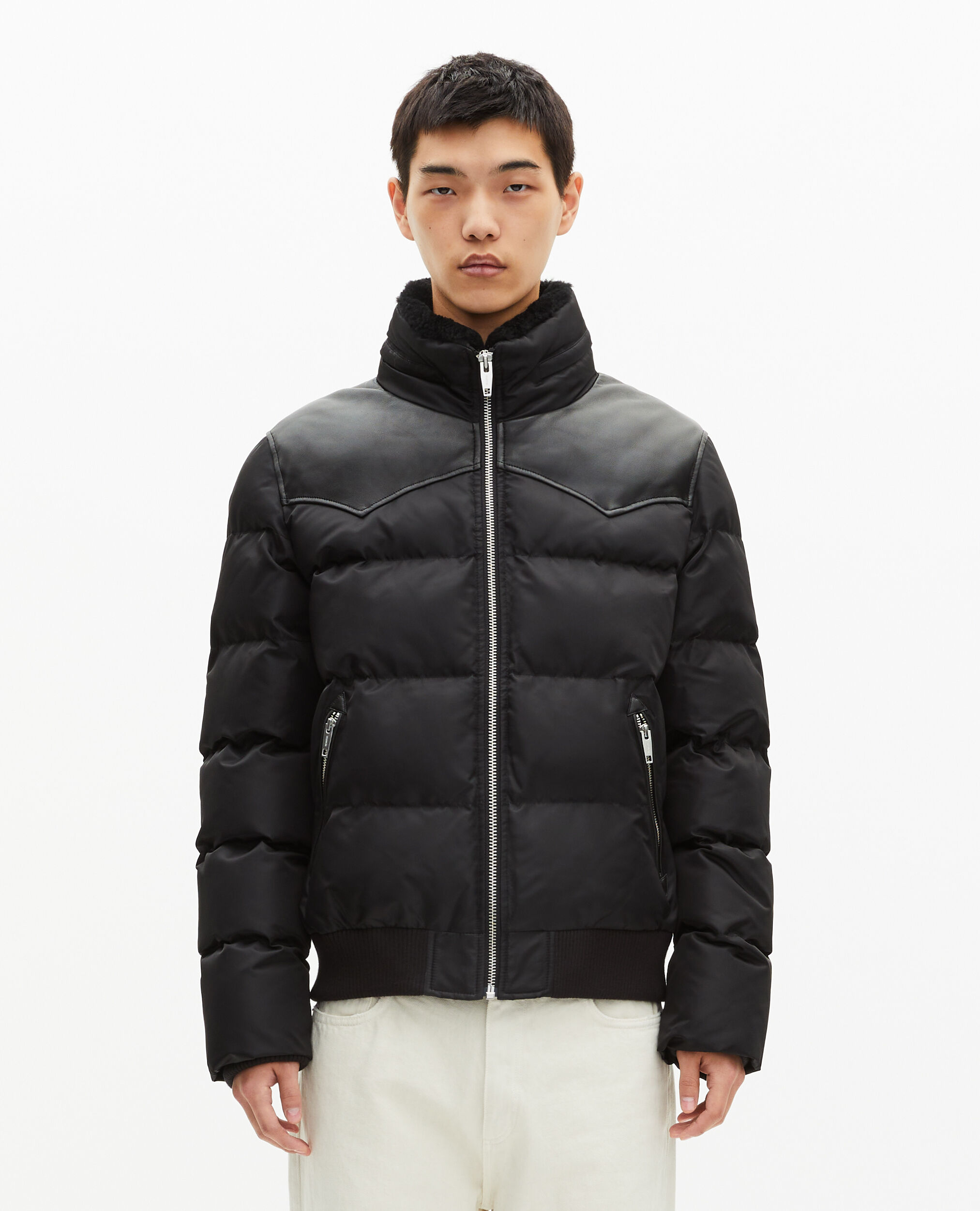 Black down jacket, BLACK, hi-res image number null