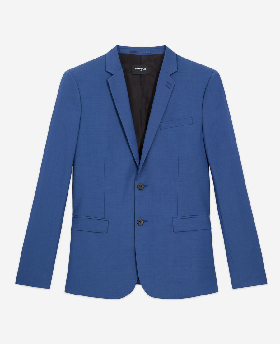 chaqueta de traje azul