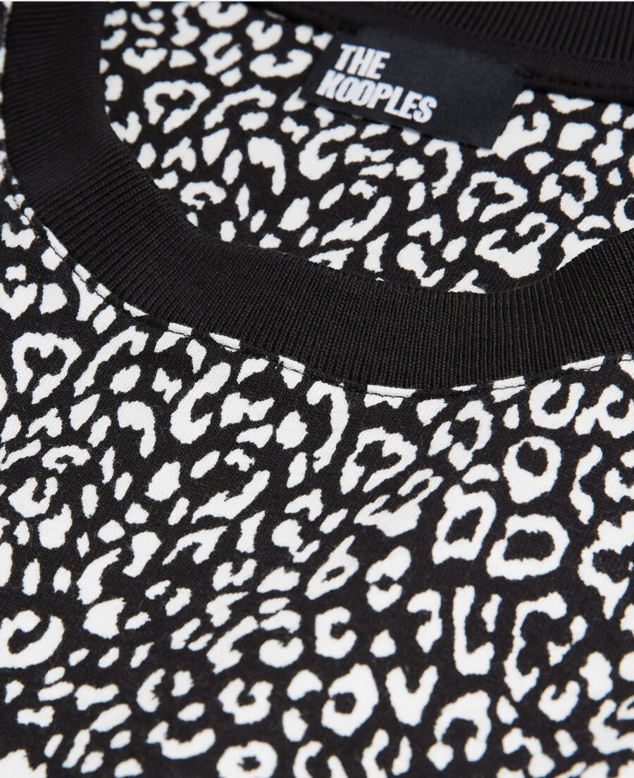 black leopard print t-shirt