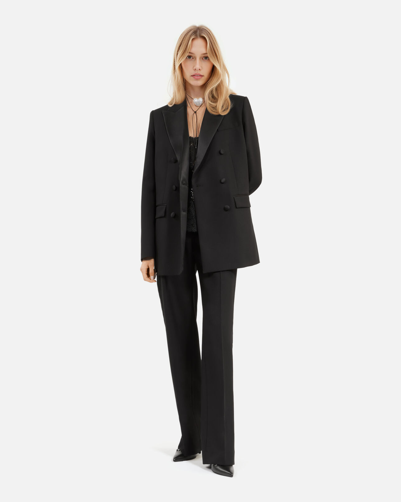 The Kooples FEMME BLACK veste de smoking noire