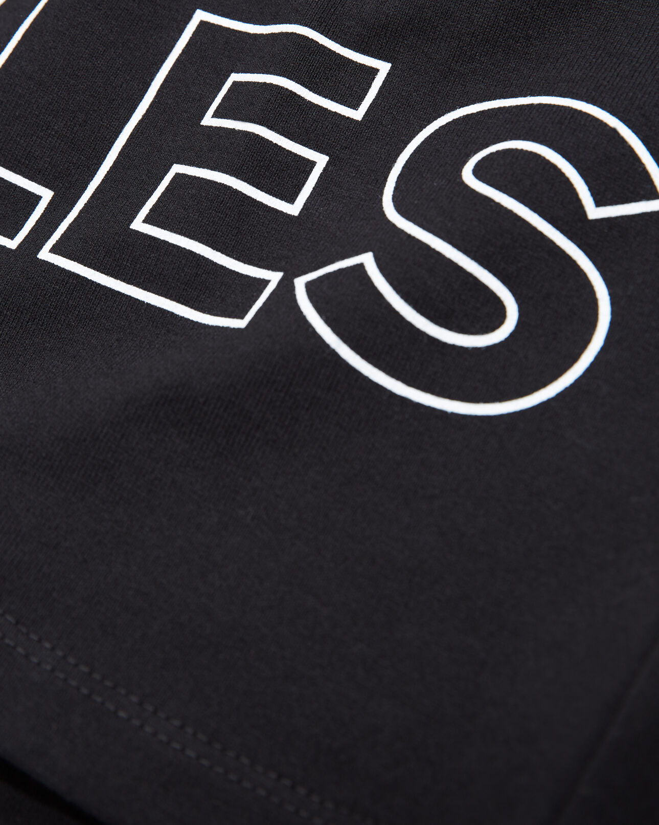 The Kooples HOMME BLACK t-shirt noir coton à imprimé the kooples