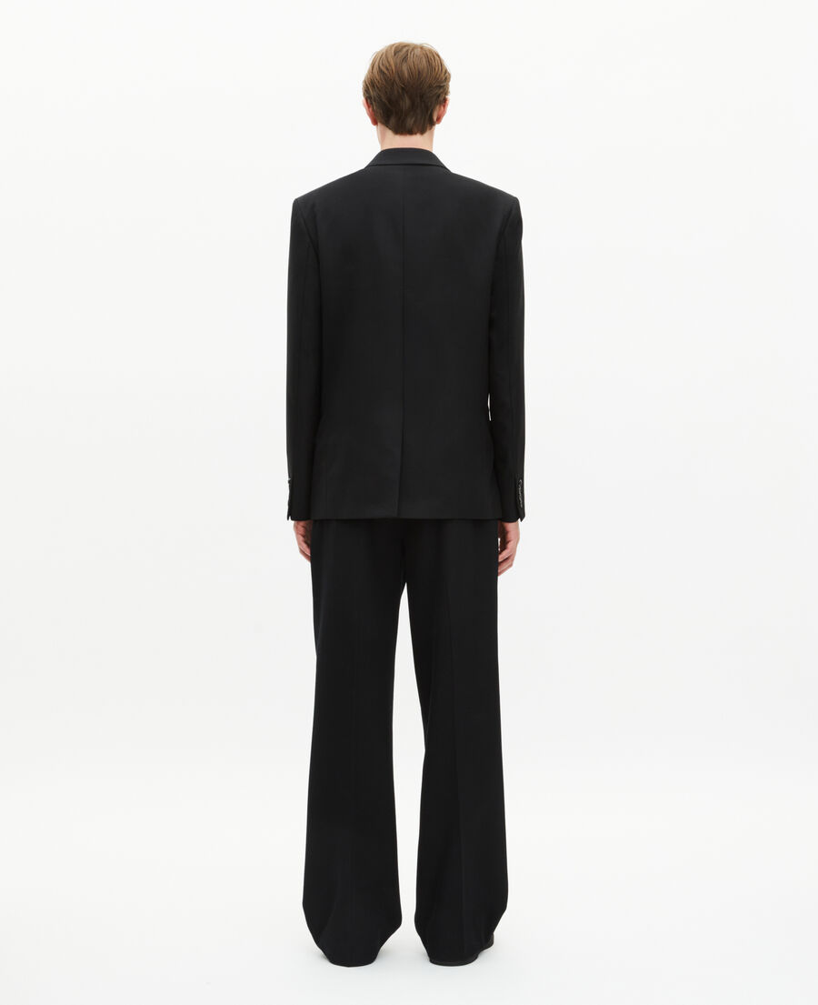 The Kooples MEN BLACK straight jacket with black coat of arms