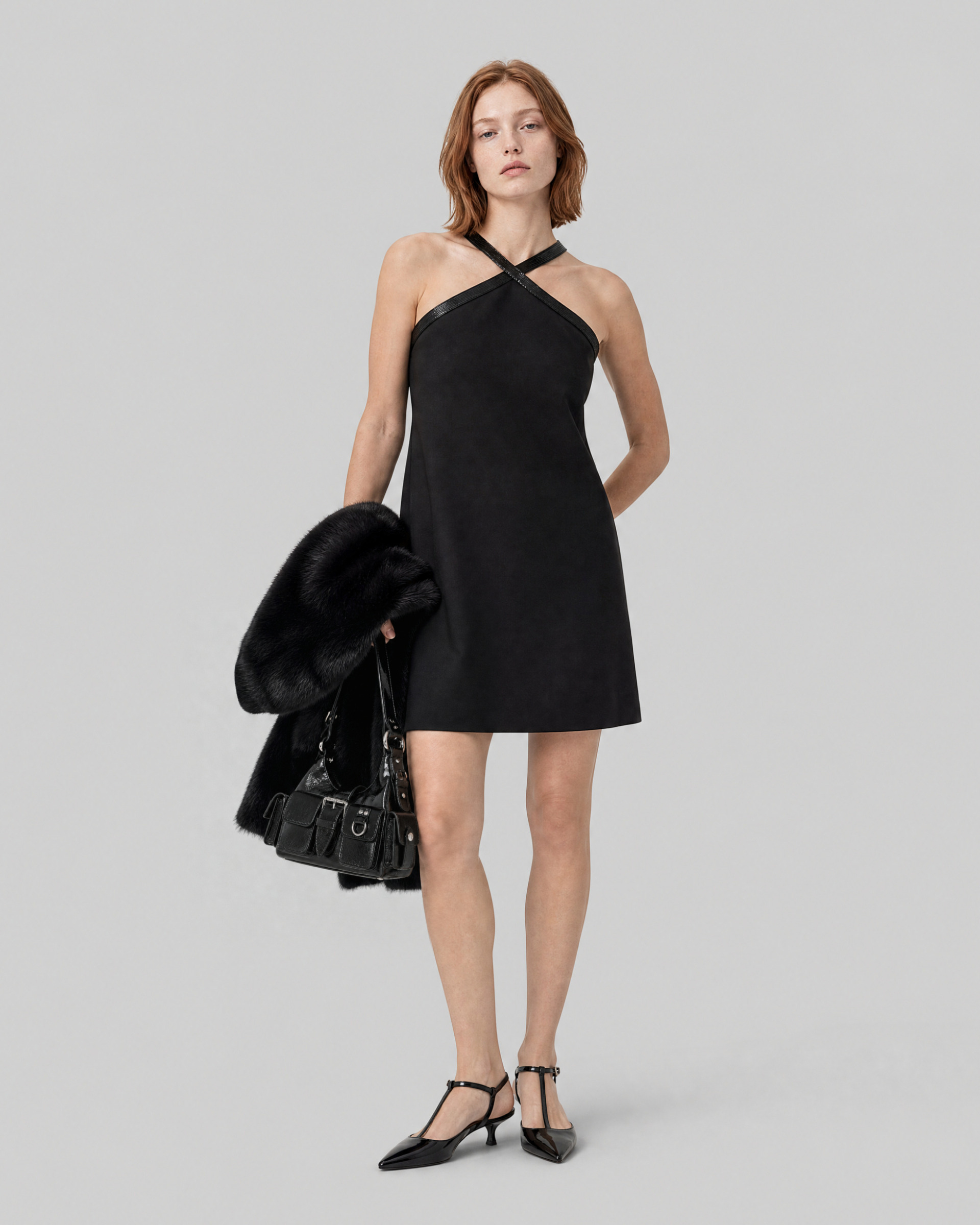 short black dress with rhinestones Women size-XS Ideal for both daytime Size:54 (5'9