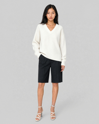 Natural-colored merino wool sweater