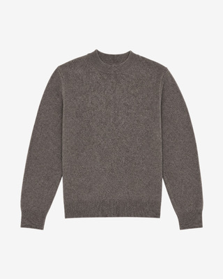 Brown wool and cashmere sweater