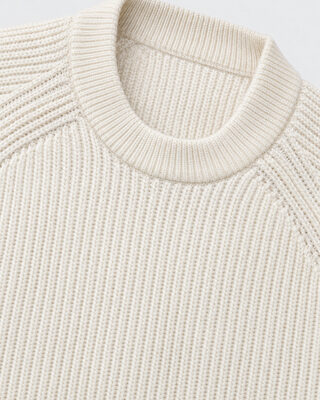 Natural-colored merino wool sweater