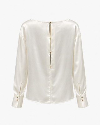 Ecru satin top