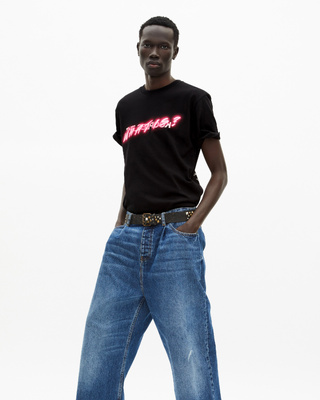 What Is neon black T-shirt