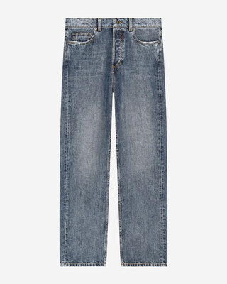 Blue-grey straight jeans