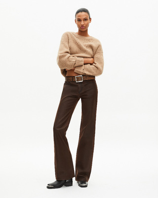 Brown flared jeans