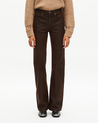 Brown flared jeans