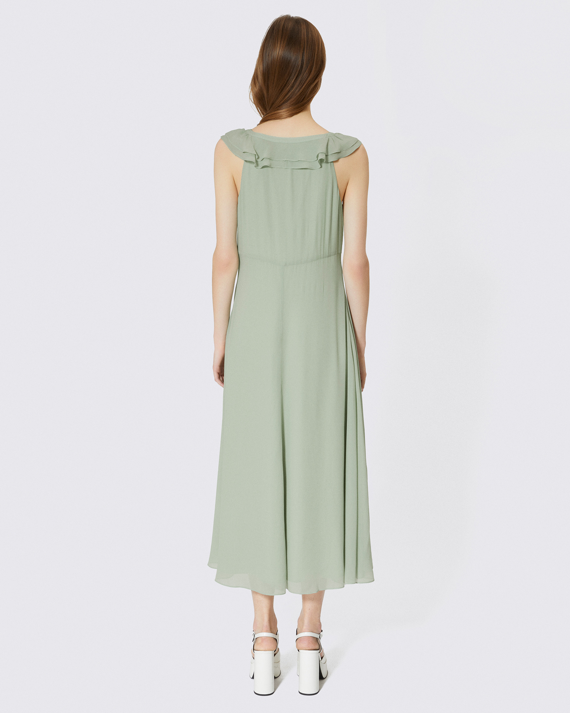 the kooples green dress ruffled maxi Women heritage