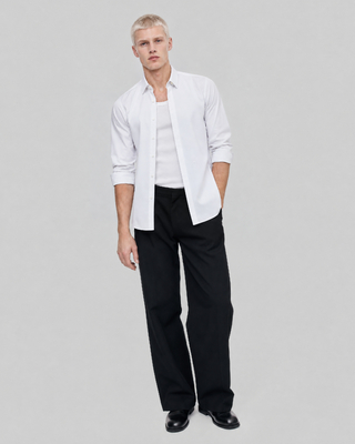 Classic white collar shirt