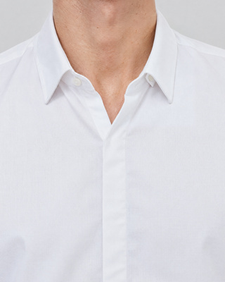 Classic white collar shirt
