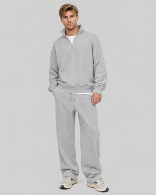 Pantalones de ch&aacute;ndal rectos grises