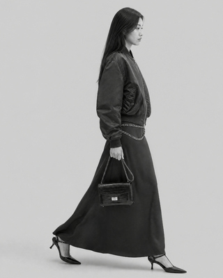 Cazadora oversize marr&oacute;n