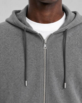 Chaqueta reversible con capucha, de color gris
