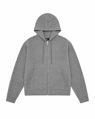 Chaqueta reversible con capucha, de color gris