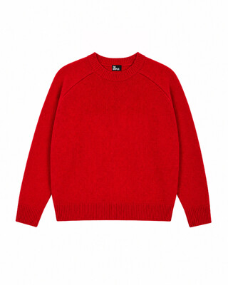 Jersey de lana merina rojo