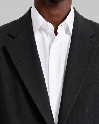 Chaqueta de traje de lana negra