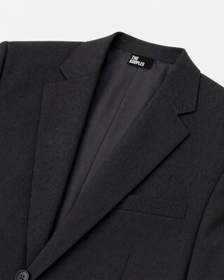 Chaqueta de traje de lana negra