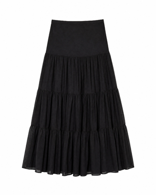 Falda larga negra