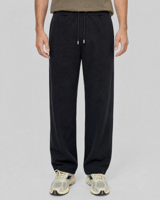 Pantalones deportivos negros de pierna recta