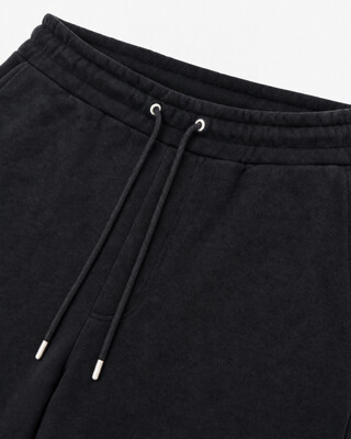 Pantalones deportivos negros de pierna recta