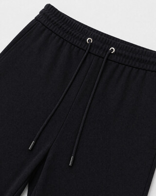 Pantal&oacute;n recto de lana negro