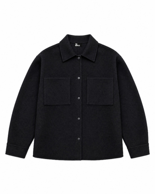 Chaqueta de lana  negra