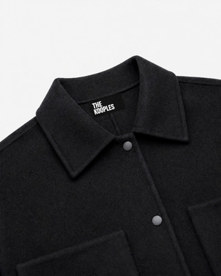 Chaqueta de lana  negra