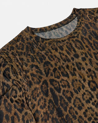 Camiseta con estampado de leopardo