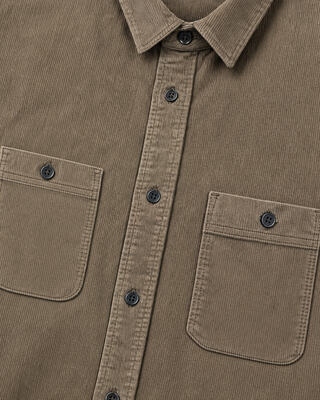 Camisa de pana color topo