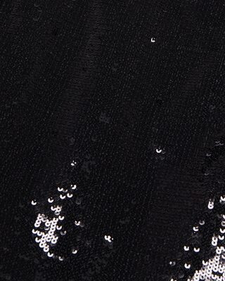 Falda corta de lentejuelas negras