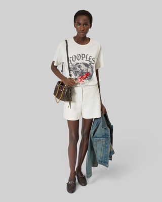 Camiseta con serigraf&iacute;a en crudo
