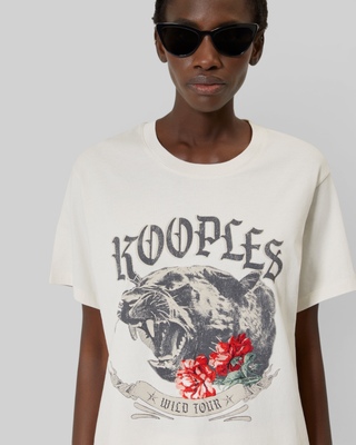 Camiseta con serigraf&iacute;a en crudo