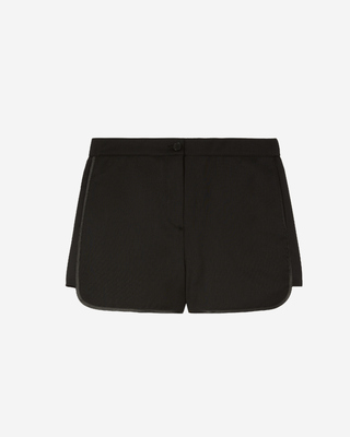 Pantalones cortos de lana negra