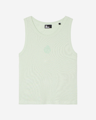 Camiseta de tirantes de algod&oacute;n con escudo verde