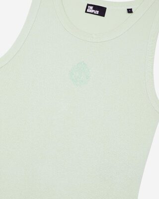Camiseta de tirantes de algod&oacute;n con escudo verde